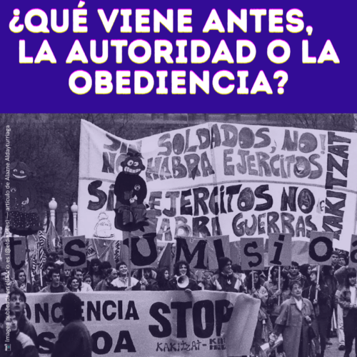 ¿Qué viene antes, la autoridad o la obediencia?