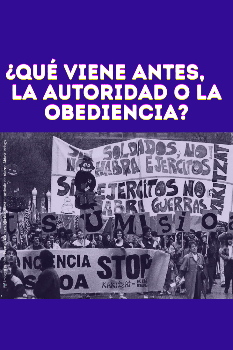 ¿Qué viene antes, la autoridad o la obediencia?